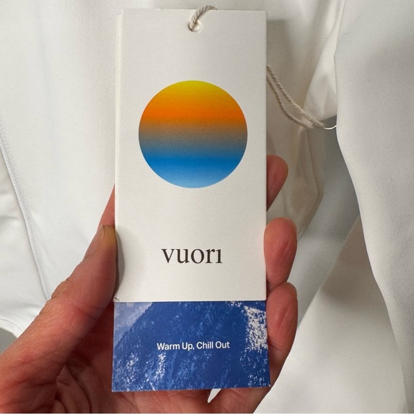 NWT VUORI Chilled Out Track Full Zip Jacket White XS - Picture 4 of 15